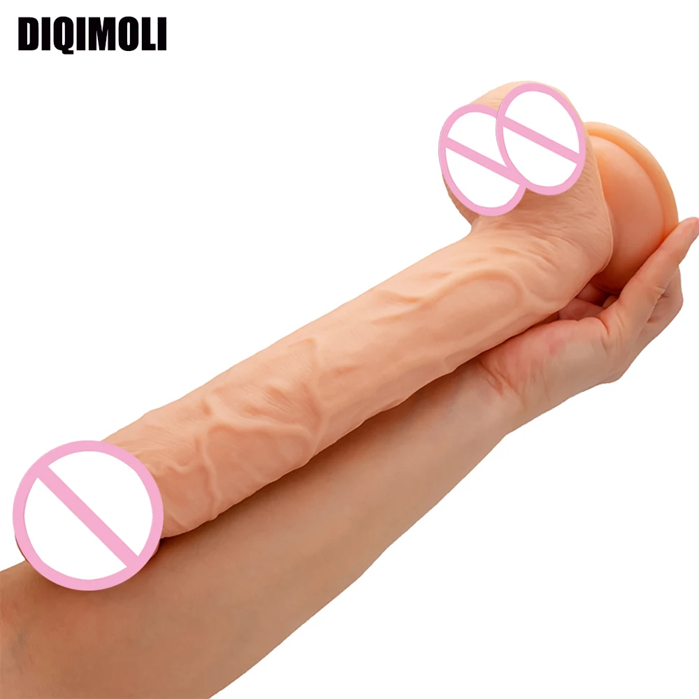 29CM*5CM Oversized Soft Dildos Realistic Skin Feeling Huge Penis Erotic Big Dick Adult Sex Toys Phallus for Women Masturbation