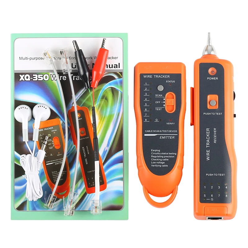 LAN Network Cable Tester Cat5 Cat6 RJ45 UTP STP Detector Line Finder Telephone Wire Tracker Tracer Diagnose Tone Tool Kit