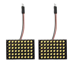 1X Panel Led Dome Reading Light Map Lamp 2835 COB 12/24/48SMD Car Interior Lights Auto Bulb C5W Festoon BA9S T4W T10 Led Adapter