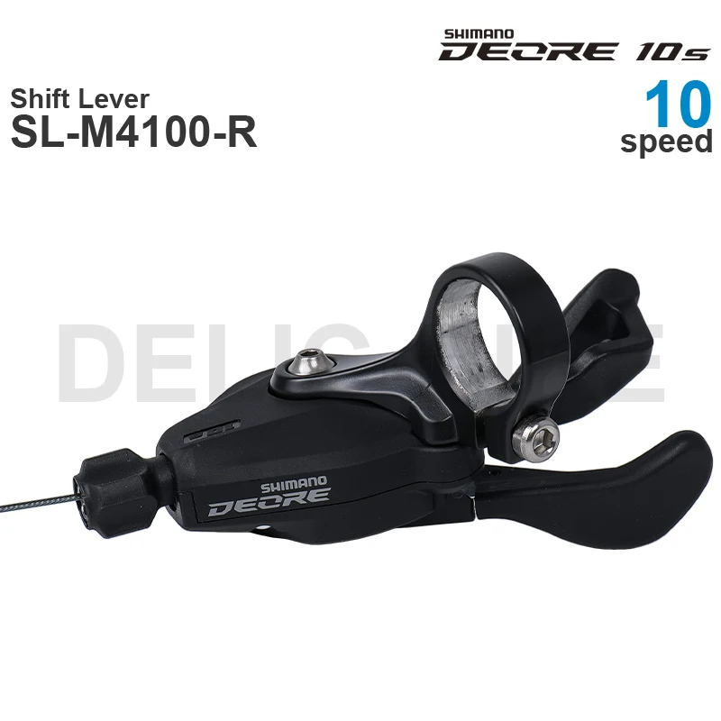 SHIMANO DEORE M4100 10 Speed Shifter SL-M4100-R - Right Shift Lever - Clamp Band - 10-speed original parts