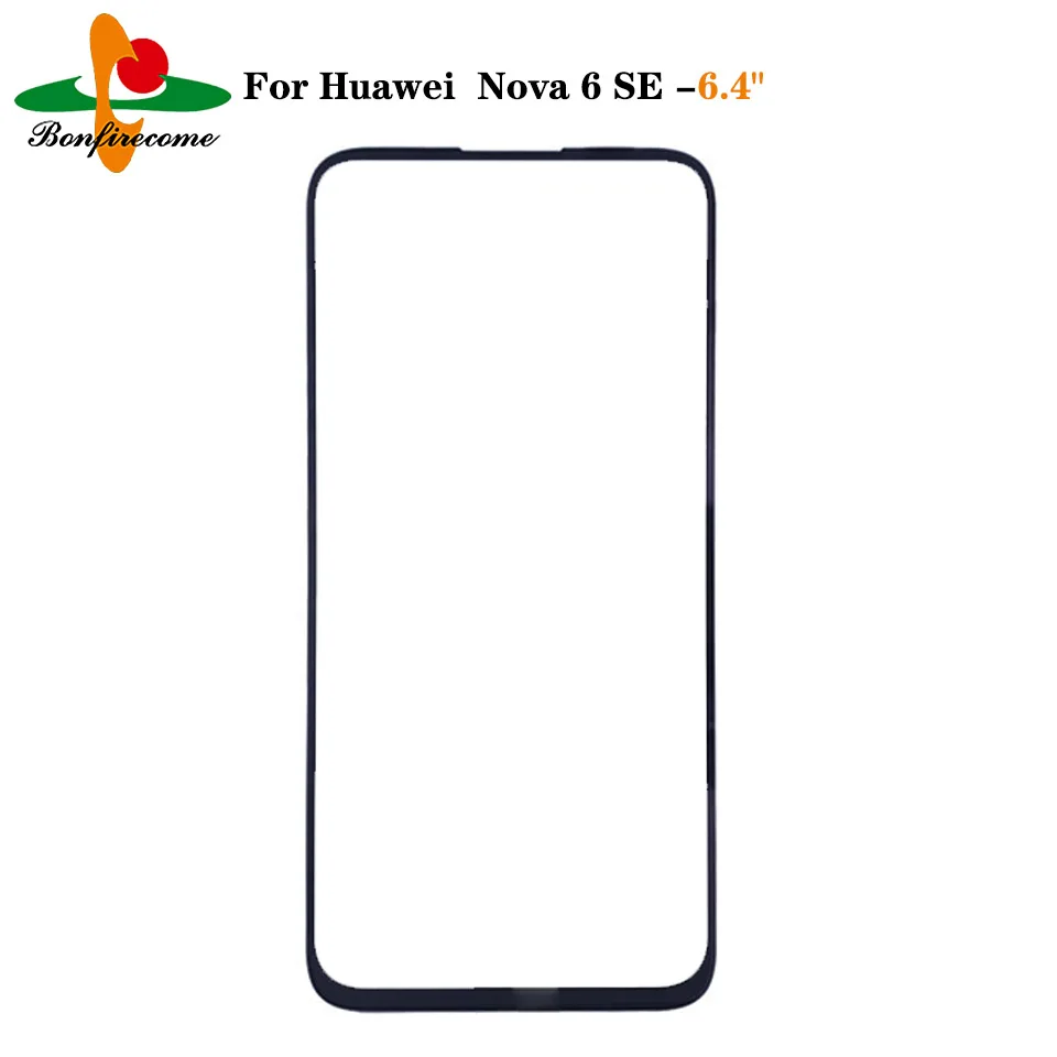 For Huawei Nova 6 SE JNY-AL10 Front Touch screen Panel LCD Display Outer Screen Glass Cover Lens Replacement