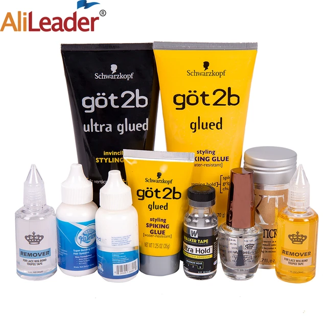 Super Lace Wig Glue Hair Bonding Glue 38Ml With Glue Remover Got2B Hair Gel Wig Glue For Front Lace Wig Waterproof Strong Hold