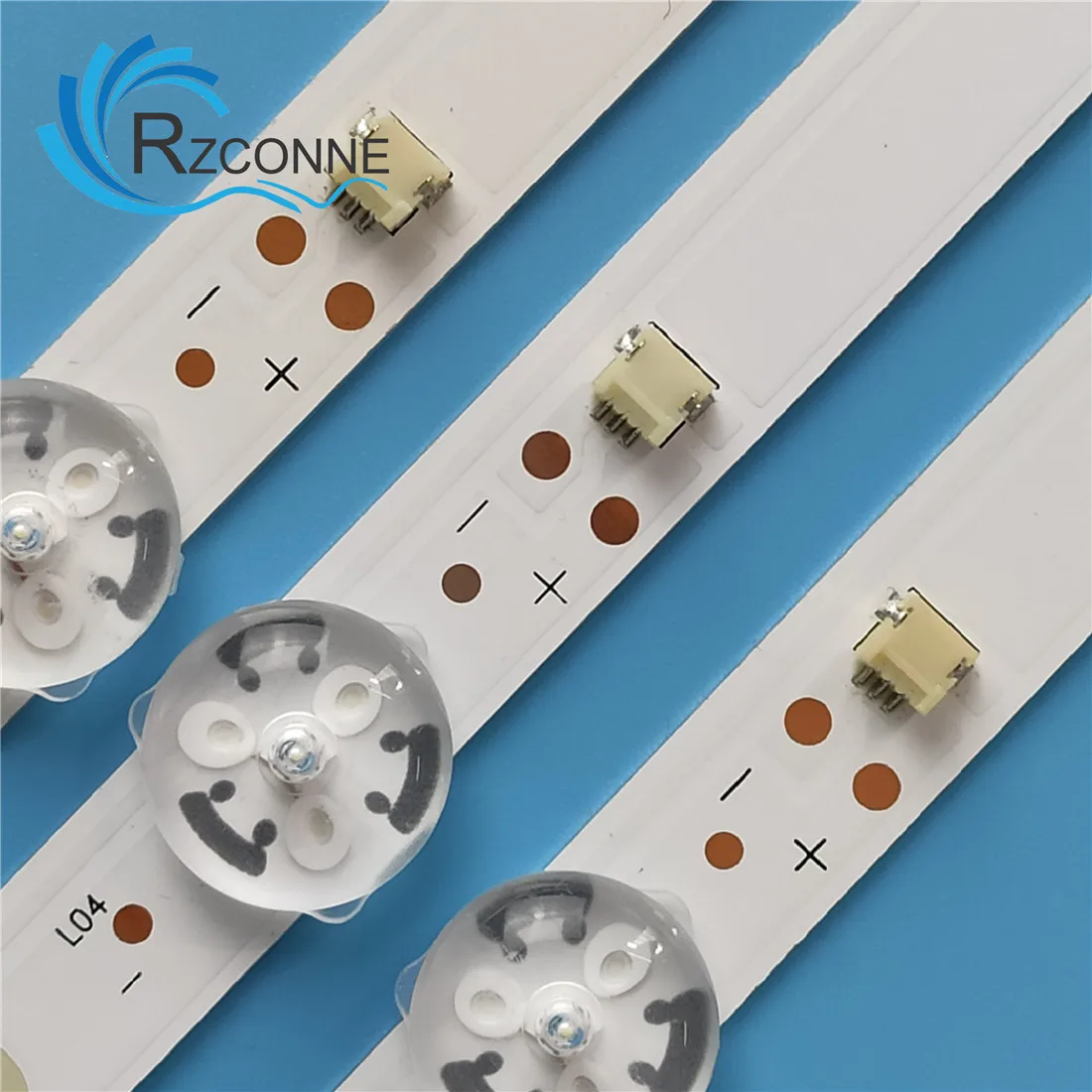 Faixa interna de led 8 lâmpadas para 3v