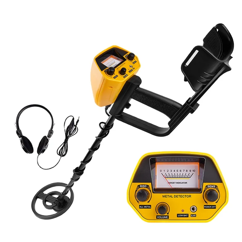 MD5090 Underground Gold Metal Detector Finder Objects Buried Search Treasure Hunting Material Check Equipment with Headphones