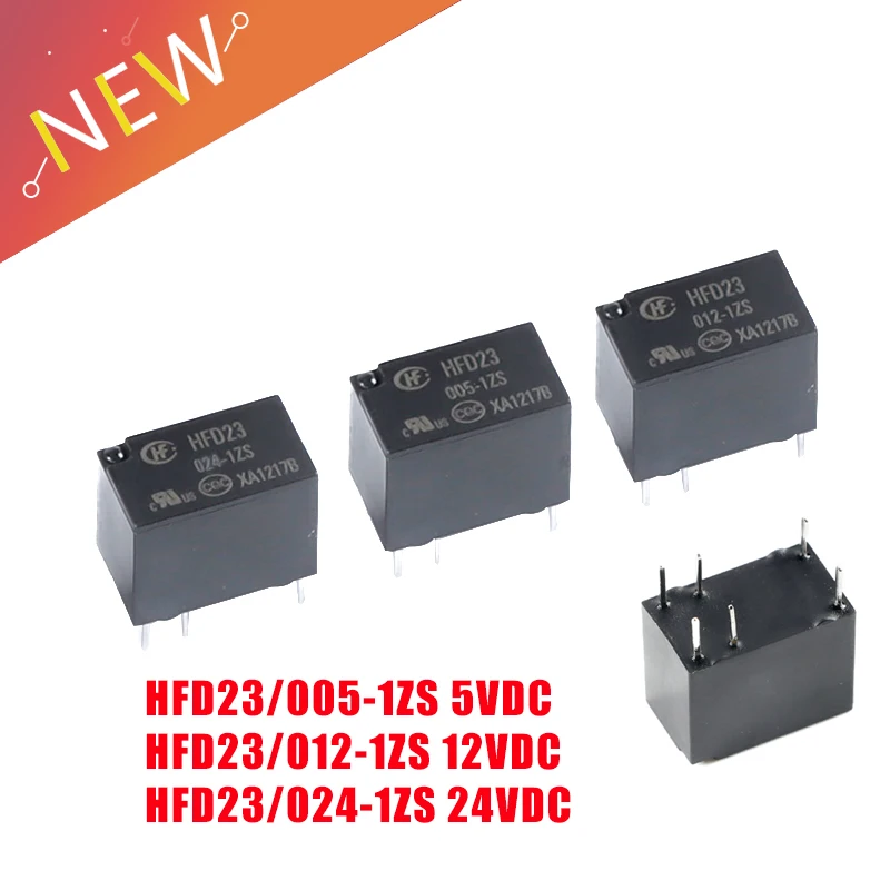 5 sztuk/partia przekaźnik HFD23 012-1ZS 12V 005-1ZS 5V 024-1ZS 24V 6 pin grupy konwersji