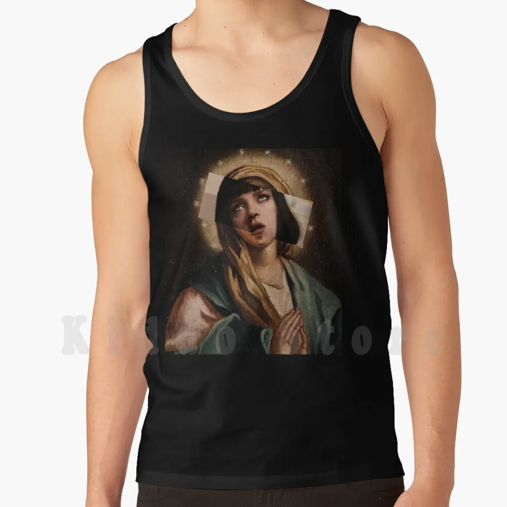 Mia Mary Tank Tops Vest Sleeveless Mia Wallace Mary Pulp Fiction I Said God Damn Goddamn Uma Thurman Quentin