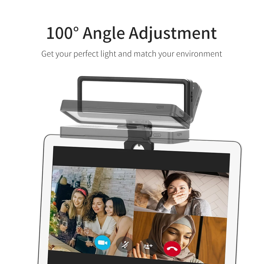 KingMa Video LED Light with Clip Mount Dimmable Lamp For Laptop tablet IPad Video Conference Light Live Streaming Lighting