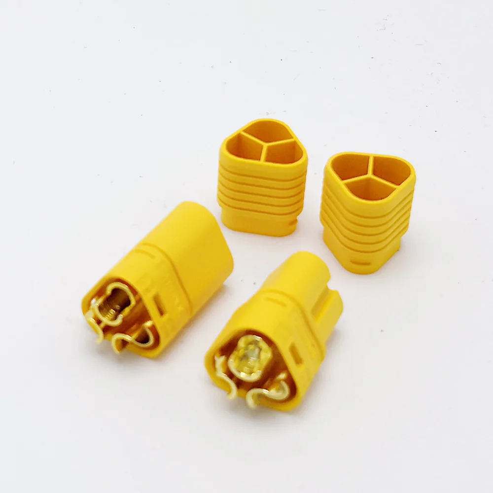 3 Pole MT60 Connector For RC Motor ESC Driver High Current 3 Pin Banana Plug Socket 10Pcs/Lot