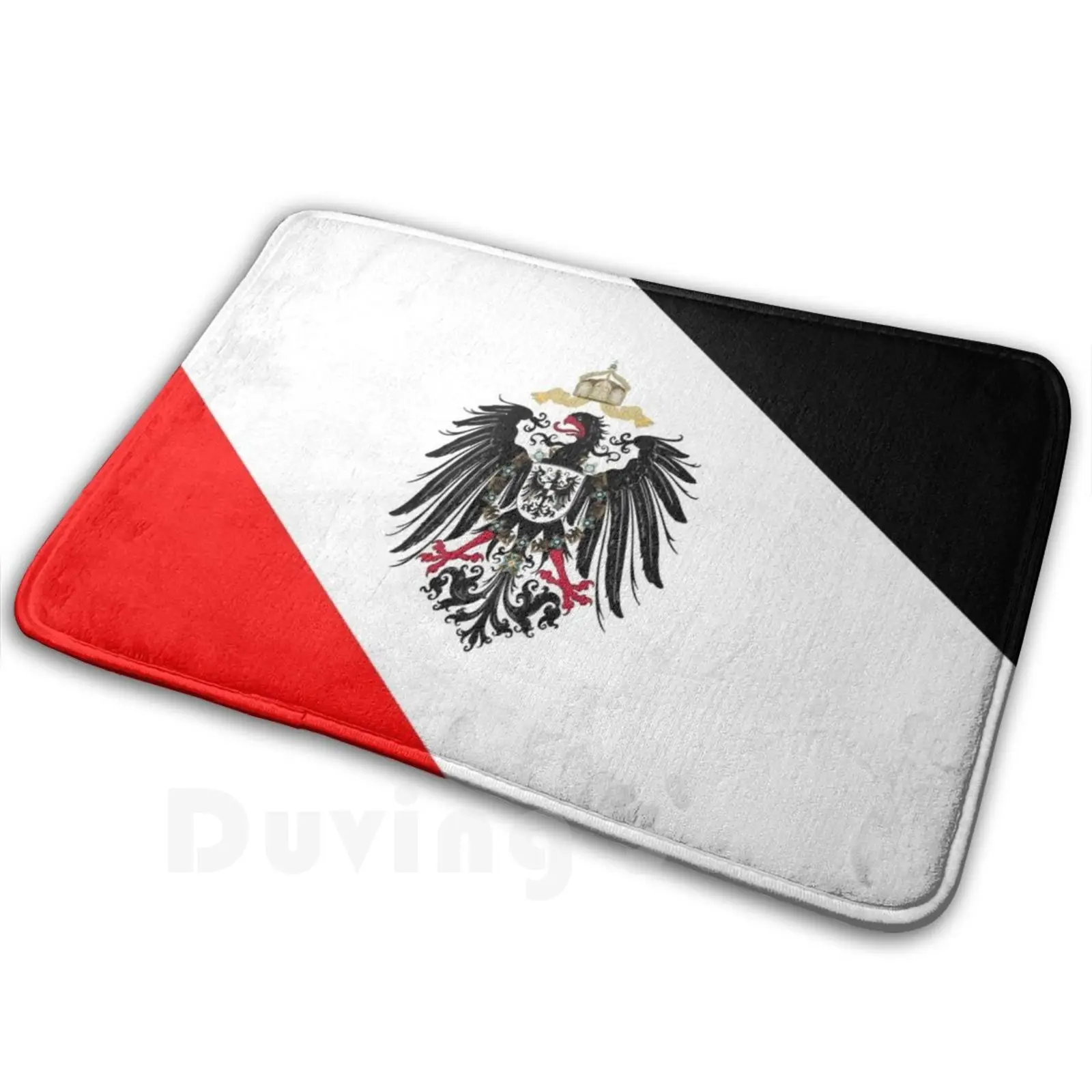 The German Imperium Soft Non-Slip Mat Rug Carpet Cushion Germany Empire Patriot Black White Red Flag Eagle