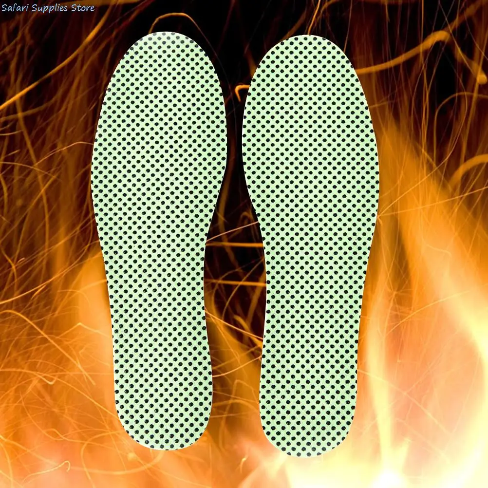 1Pair Warm Reflexology Insole Self-heating Insoless Winter Soles For Footwear Natural Tourmaline Heated Self-heating Insoles