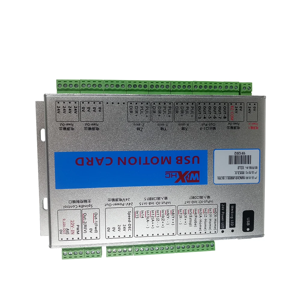 Scheda controller di controllo CNC Mach3 3/4/6 axis XHC MK4/6 controller porta USB con impugnatura per elettria mpg
