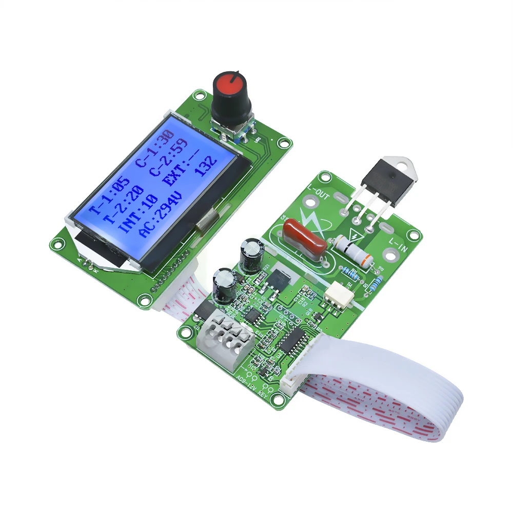 Imagem -03 - Lcd Digital Duplo Pulso Codificador Ponto Soldador Módulo de Controle Máquina Solda Transformador Placa Controlador 40a