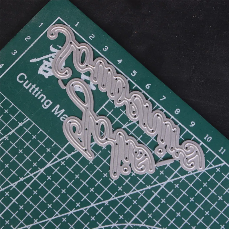 Custom French Word Metal Cutting Dies for Diy Scrapbooking Die Cut New Cuts for Paper Card Making Craft Embossing