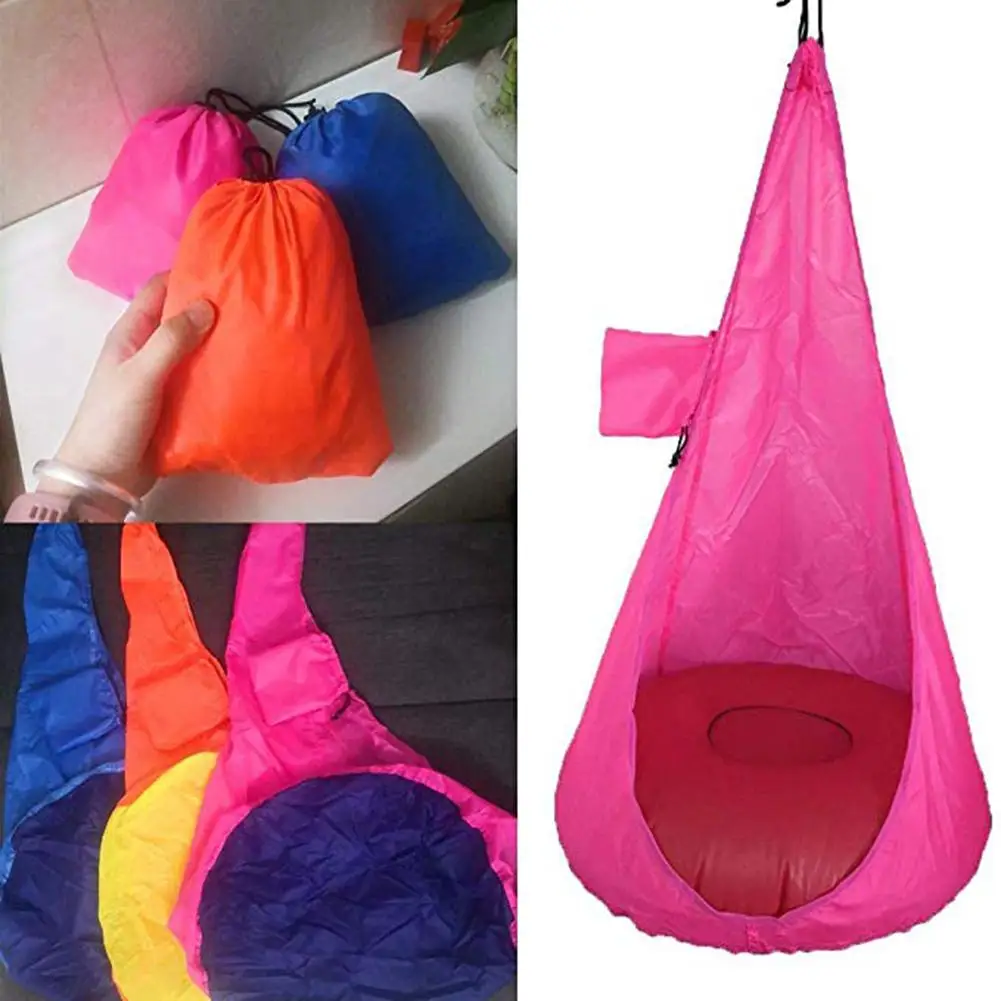 Durable Children Hammock Chair Kids Pod Swing Swing Pod Comfortable Hanging Seat For Indoor And Outdoor Use Playing Game