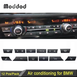 Interruptor de aire acondicionado para coche, botón de ventilador para BMW 5, 6, 7, Serie F, 07, F10, F11, F06, F12, F13, F01, F02, tapa de Control de climatización del calentador de viento
