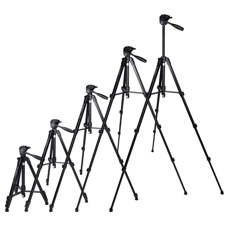 AOKA A888-حامل ثلاثي القوائم مدمج من الألومنيوم ، خفيف الوزن ، خارجي ، للهاتف الذكي ، الكاميرا بدون مرآة