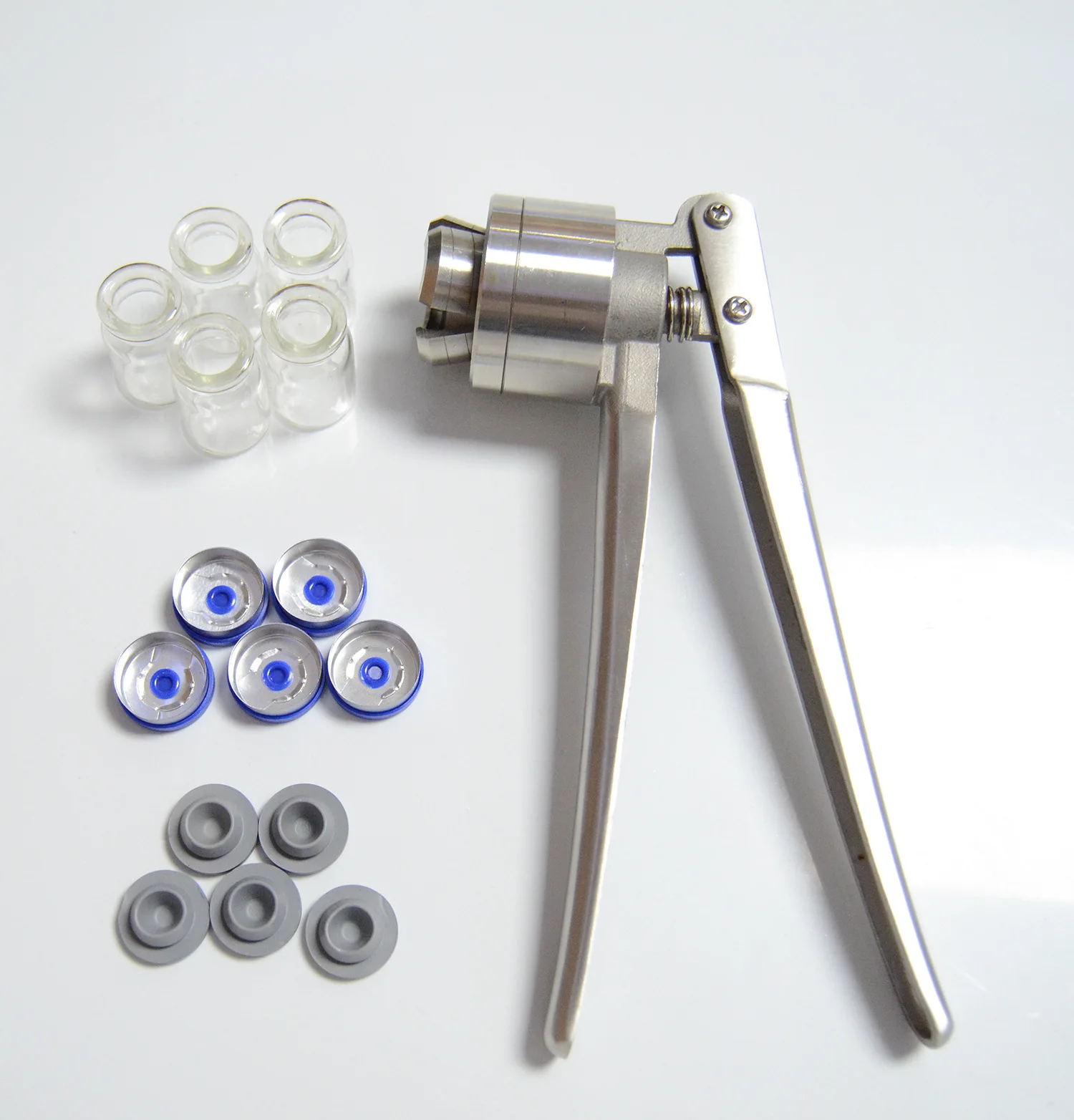 Ręczne szczypce do zamykania fiolki Maszyna do zamykania butelek stalowych 13 mm 20 mm Zaciskarka