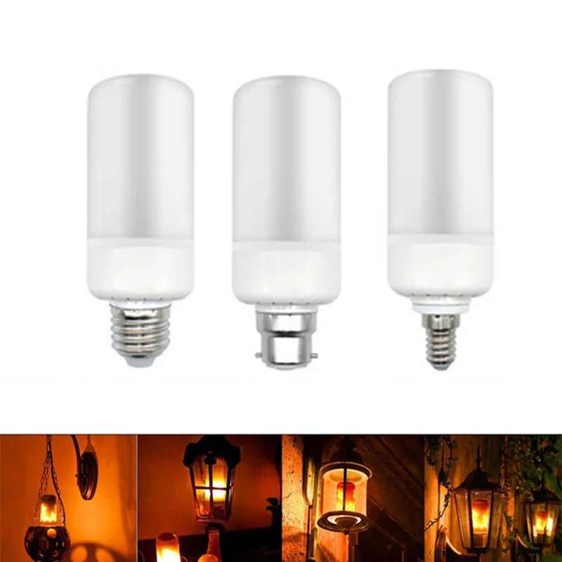 Full Model 5W 7W 9W 15W E27 E26 E14 B22 Flame Bulb 85-265V LED Flame Effect Fire Light Bulbs Flickering Emulation Decor LED Lamp