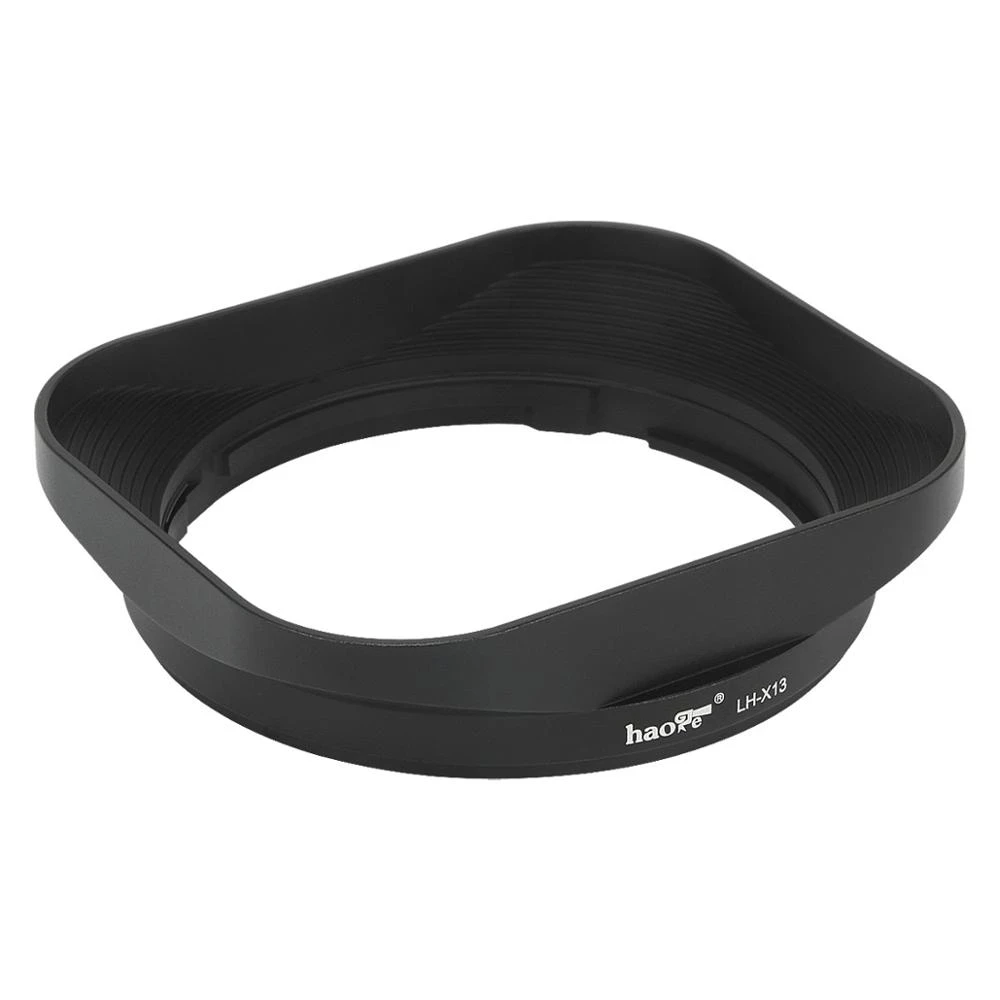 Haoge LH-X13 Metal Square Lens Hood for Fujifilm Fuji XF 18-55mm F2.8-4.0 R LM OIS FUJI 18-55 14mm/2.8 Camera lens