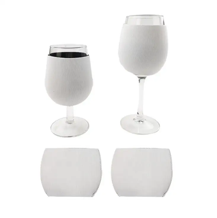 Sublimation Neoprene Red Wine Glass Cover Goblet Sleeve dye Sublimation Blanks DIY Personalized Custom Home Decoration SN3651