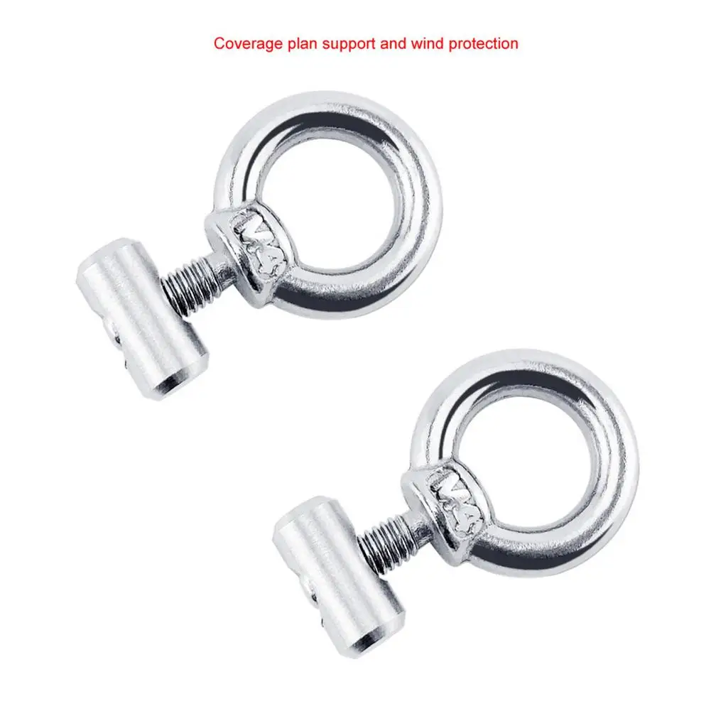 2PCS Lifting Eye Nuts/screw Ring Eyebolt Ring Hooking Nut Screws 304 Stainless Steel For Marking Rails From 5 Mm To 8.5 M