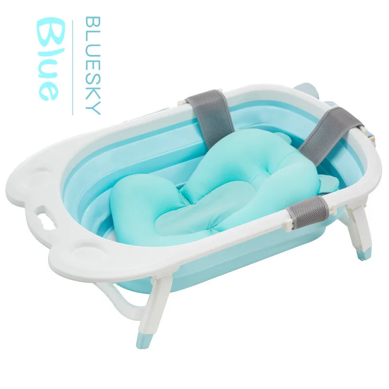 Baby Bath Tub Folding Tub Baby Can Sit Lie Newborn Baby Supplies Thickening Large Household Baby Newborn Products Free Shiping