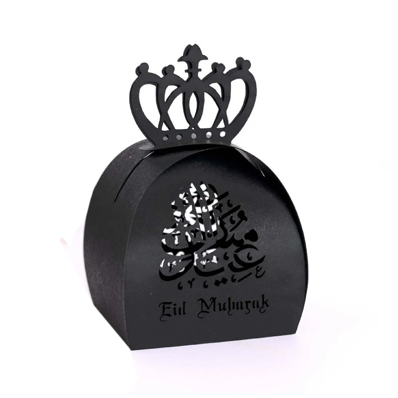 Favor Gift Candy Box Eid Mubarak Gift Handwork Chocolate Boxes，50Pcs