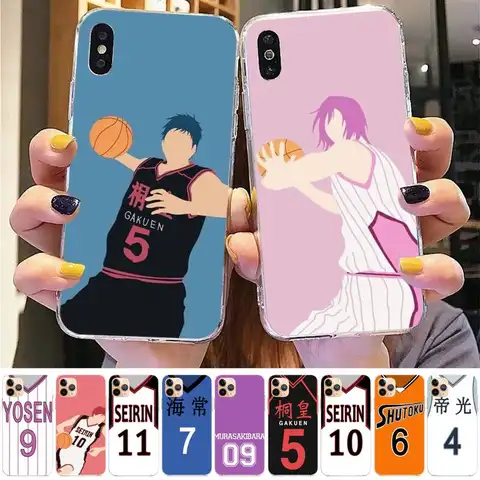 Kurokos 농구 휴대폰 케이스, 아이폰 13, 11, 12 프로, XS 맥스, 8, 7, 6, 6S 플러스, X, 5S, SE, 2020, XR 케이스 Best5
