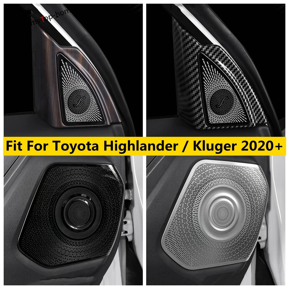 

Door Side Speaker Front Pillar A Loudspeaker Audio Sound Cover Trim For Toyota Highlander / Kluger 2020 - 2023 Car Accessories