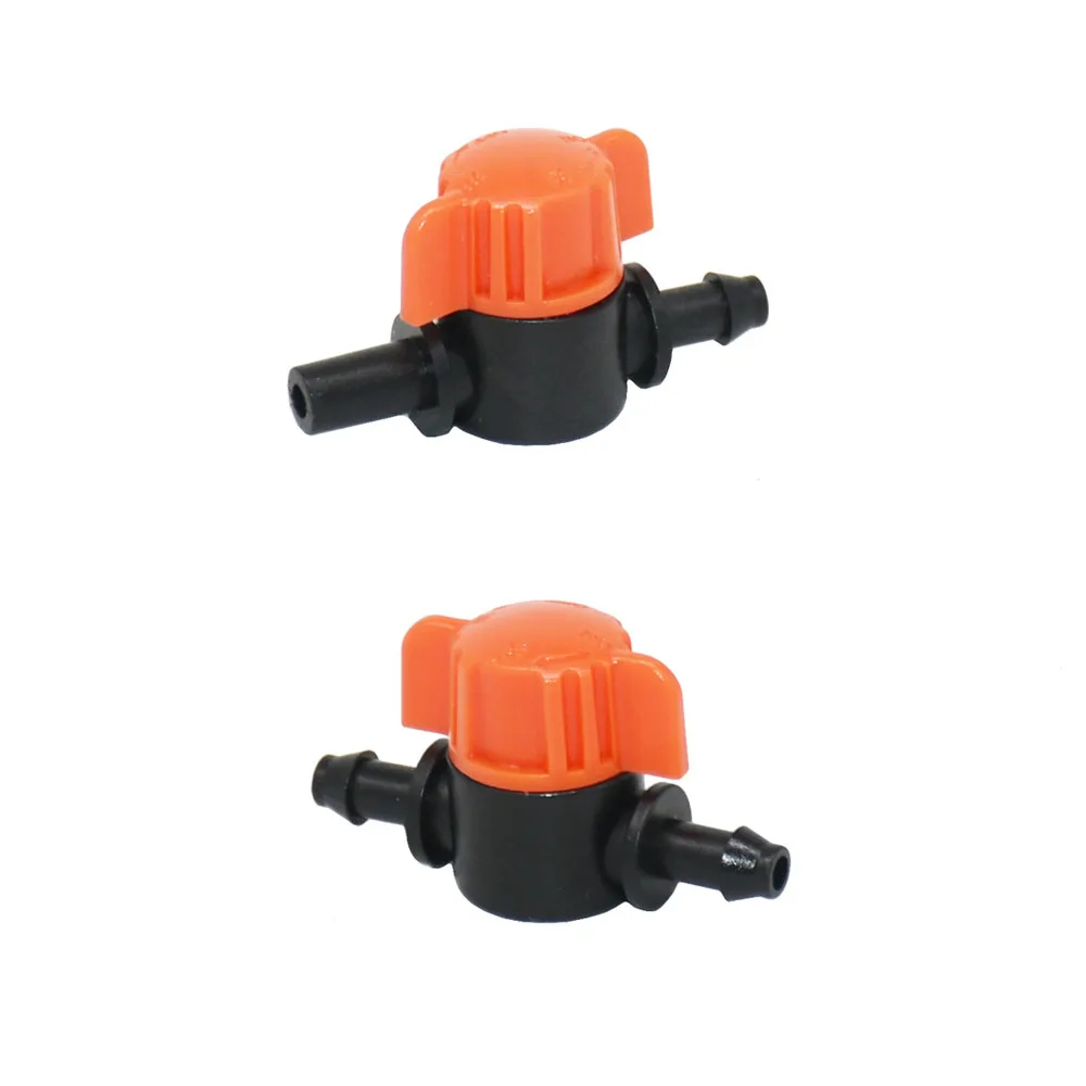 5-100pcs 4/7 Hose Water Valve Garden Auto Drip Irrigation System 1/4