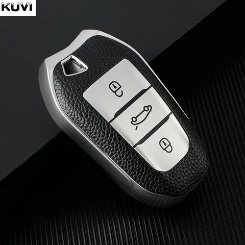 Кожаный чехол из ТПУ для автомобильного дистанционного ключа для Peugeot 208 308 408 508 2008 3008 4008 5008 Citroen C1 C4 C6...