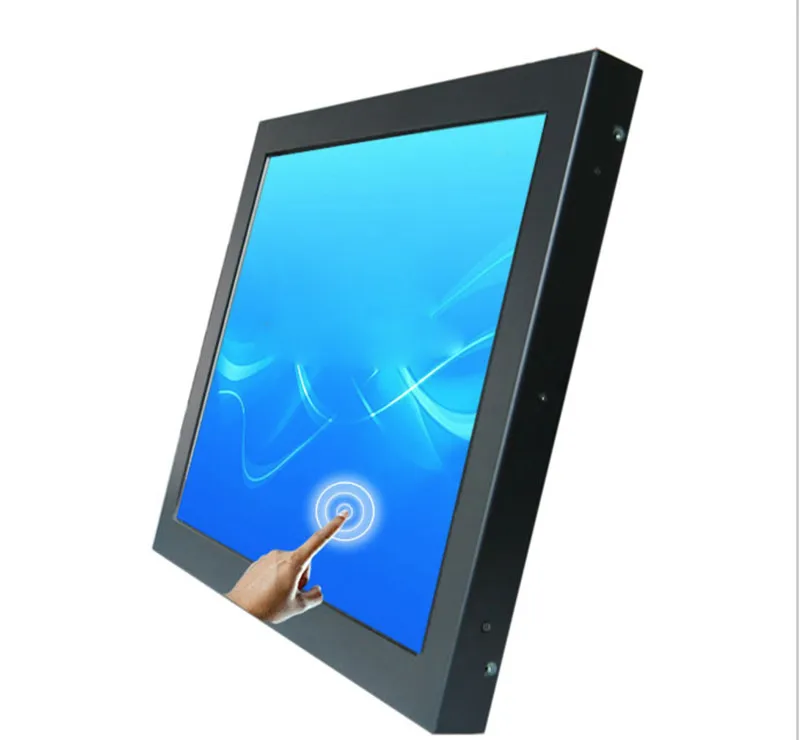 OEM Design PC Computer Use 17 inch LCD Monitor with DC 12V Solar Power Supply