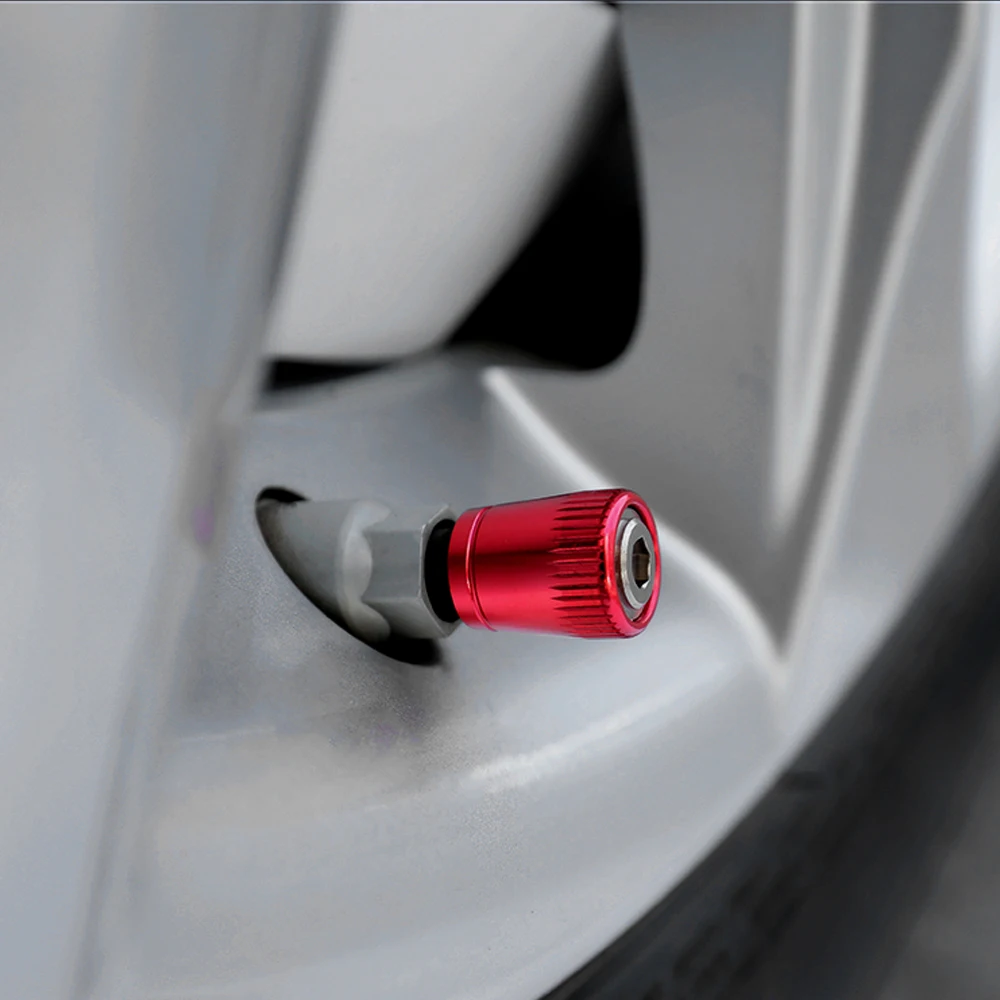 4 Stück Reifenventilschaftkappen, Radkappen aus eloxiertem Aluminium, universelle Nippelkappenabdeckungen für Autos, LKWs, Motorräder, SUVs und Fahrräder – Detail 33