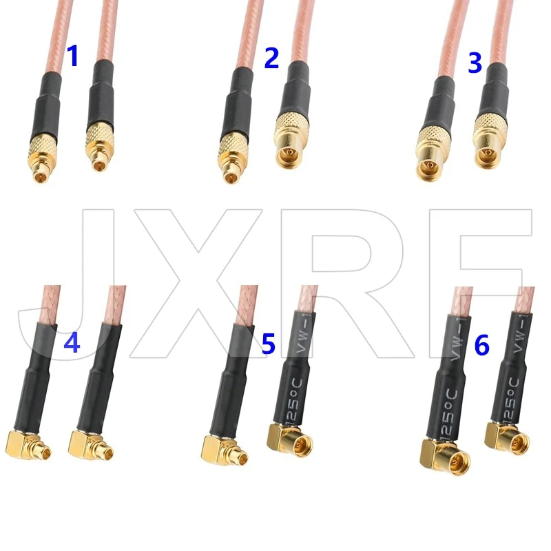 MMCX Male to MMCX Male Female Straight Right angle RG316 Pigtail Jumper RF Coaxial Extension