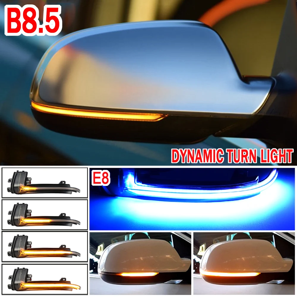 Dynamic Blinker Mirror Light LED Turn Signal Side Indicator For Audi A3 8P B8.5 A4 A5 B8 Q3 A6 C6 4F S6 S4 S5 S6 A8 D3 8K S8