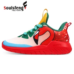 Soulsfeng-Chaussures de course légères et amortissantes pour homme et femme, baskets originales à la mode avec flamant rose