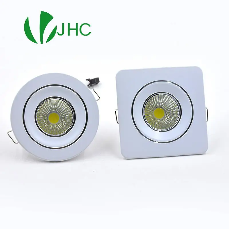 Changeable Led Downlight Mini 5w COB Ceiling Recessed Light 12v 3 Color Change Warm Nature Cool White  Energy Saving Spot light