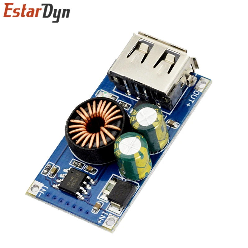 QC3.0 Quick Charge Module 24W DC 6-32V to 5V/9V/12V USB Step-Down Power Board, for Car Phone Fast Charging Android iPhone