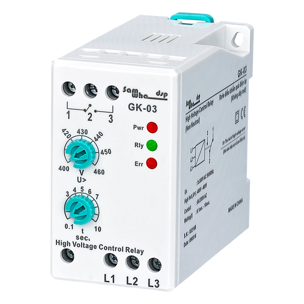 

Аналоговое регулируемое защитное реле Samwha-Dsp GK-03 (3*380 В ненейтральное)