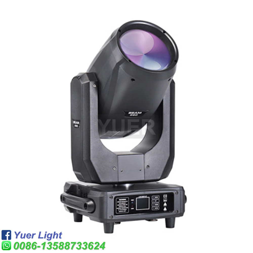 NEW 260W Zoom Strobe Patterm Beam Dyeing Moving Head Light DMX512 Music Control DJ Stage Party Prom Bar Club Light Shows Indoor