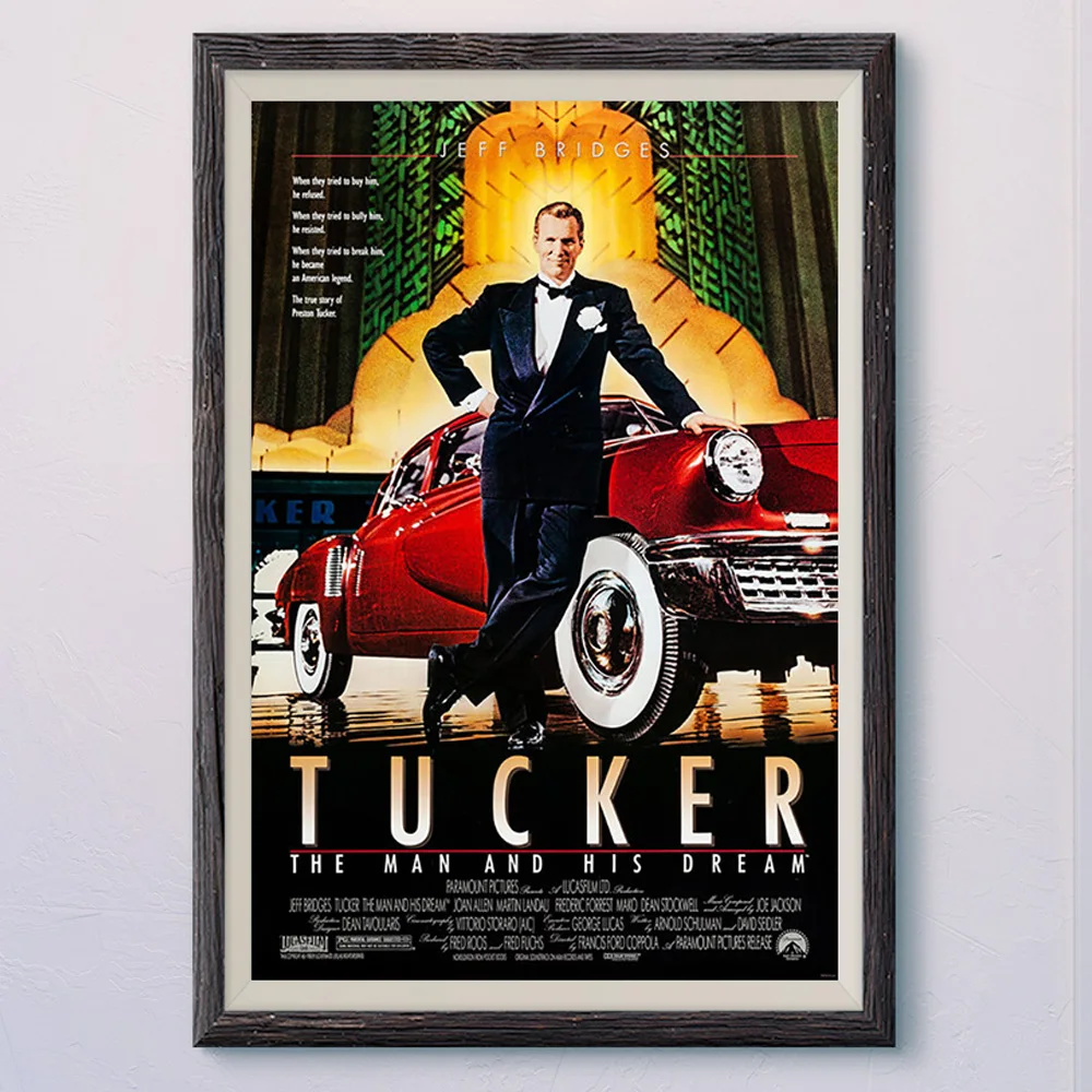 

N565 TUCKER _ THE MAN AND HIS DREAM Винтаж, классическое кино ткань HD постер Искусство украшение для дома подарок