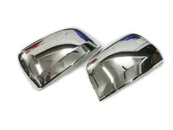 A PAIR Chrome Side Mirror Cover 2 Pcs Set For Jeep Grand Cherokee Dodge Durango 2011 - 2017