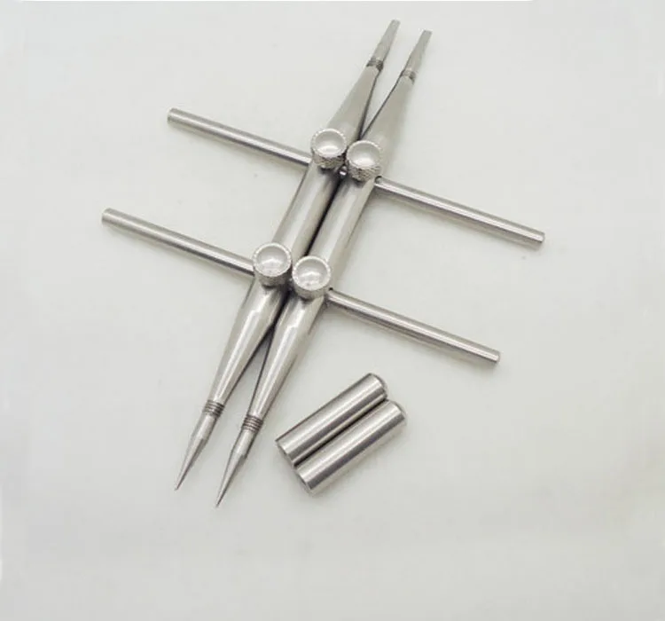 FITTEST 2 Screw Locking Design Tip Professional Stainless Steel Spanner Wrench Lens Repair Tool One Pointed Tip & one Flat Tip