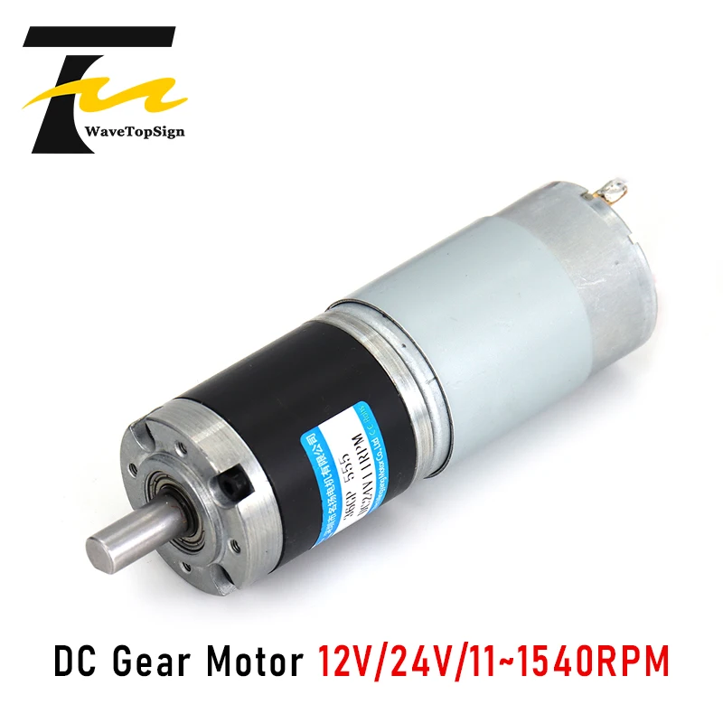 DC Reduction Motor 12V 24V Planetary Gear Motor Dc Gear Motor Large Torque 36-555 Small Micro Adjustable Low Speed Motor