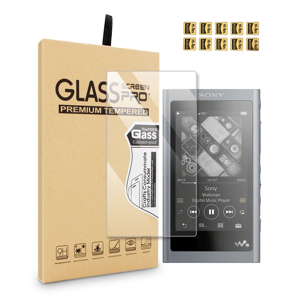 Tempered glass film for Sony, screen protector for Sony nw-a55, A56, A57, Sony Walkman nw-a50, 9H Ultra