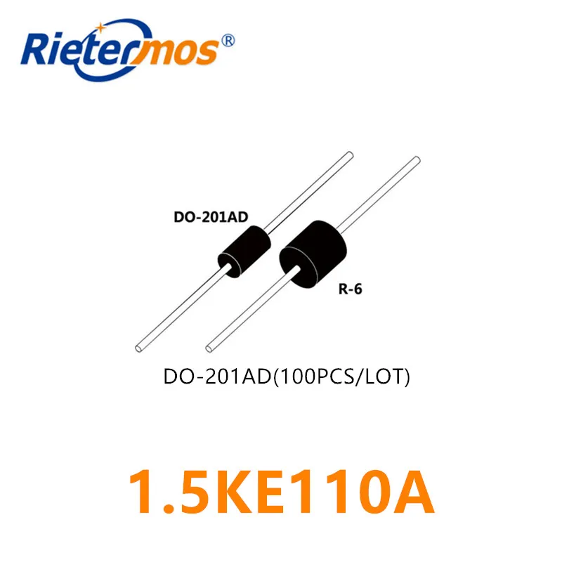 100PCS  1.5KE110A 1.5KE110CA  DO-201AD HIGH QUALITY