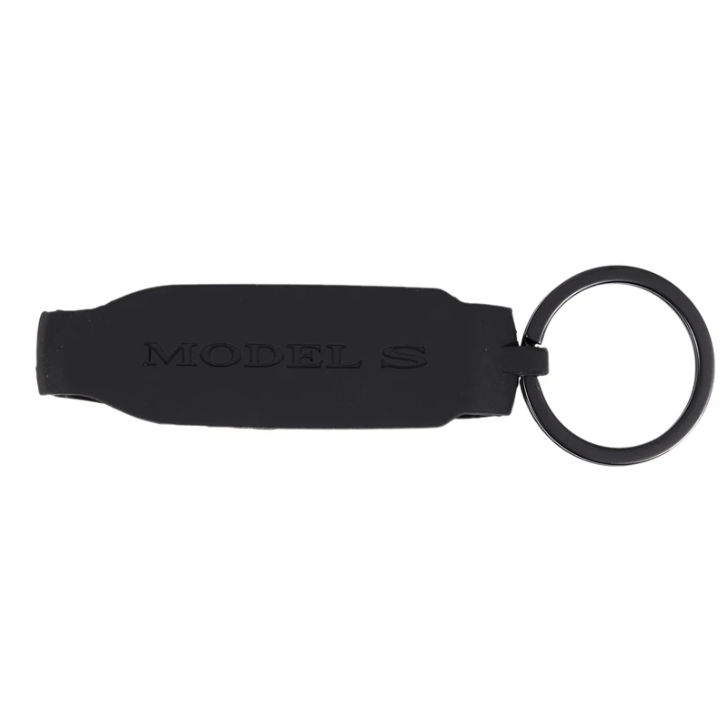 Funda para llavero de coche Tesla modelo S, carcasa protectora de silicona, soporte para accesorios Tesla S (modelo S)
