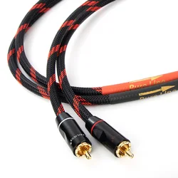 CANARE HiFi RCA Audio Cable HiFi RCA Male To Male RCA Interconnect Cable For Preamp Amplifier DAC CD Player RCA Phono Cable