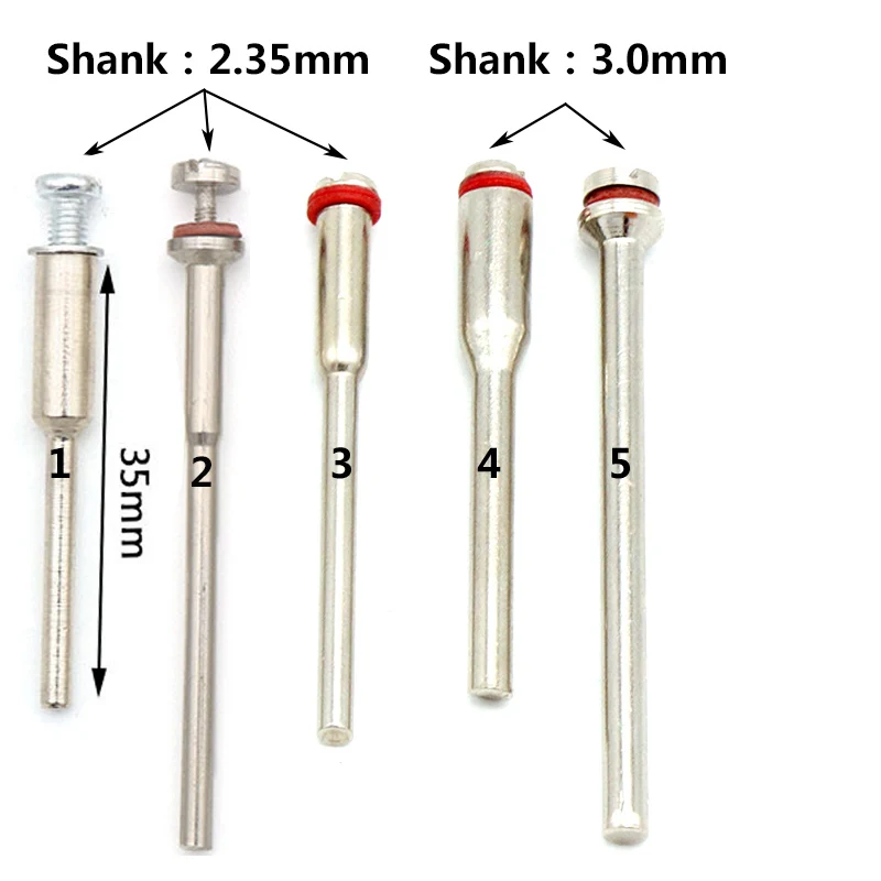 5Pcs 2.35/3มม.ใบเลื่อยวงเดือนเชื่อมต่อ Clamp Rod เครื่องมือโรตารี่ Shank งานไม้ Dremel ไฟฟ้า Mini เจาะอุปกรณ์เสริม