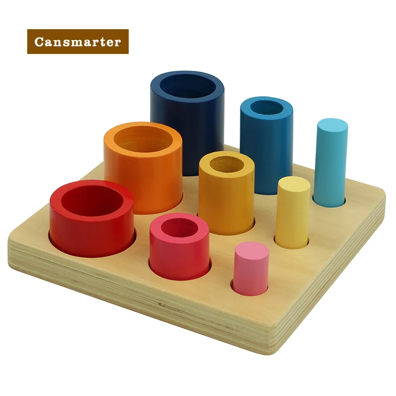 

Montessori Learning Materials Educational Toys Geometric Shapes Circle Step Wooden Baby Kids Preschool Teaching Toy for Children